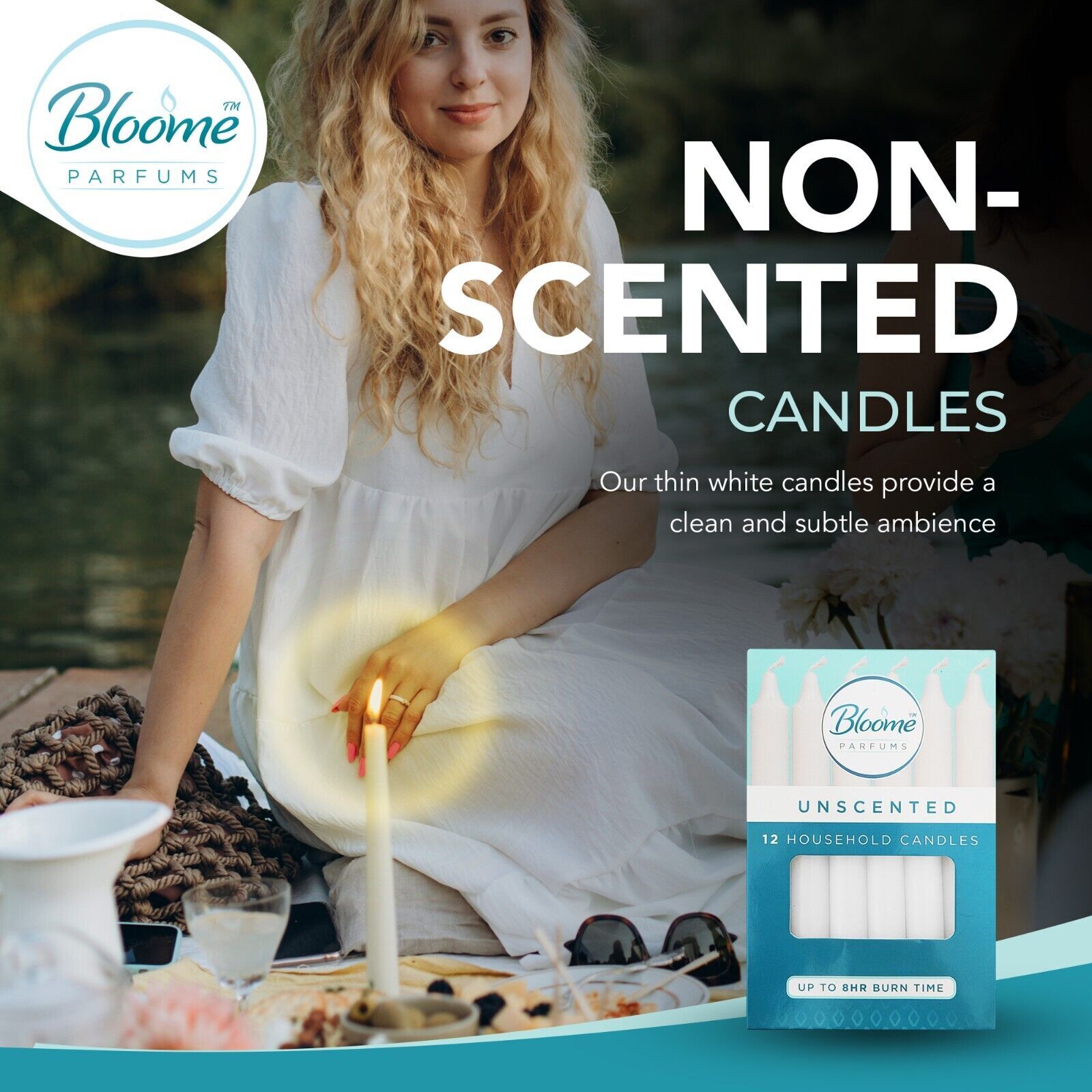 Candele Coniche 2,2 Cm H. 30 Cm 12 Pezzi - Bianco - Foto 4