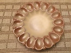 Vintage 11-3/4” Frankoma #819 Deviled Egg Brown/Tan Serving Platter Plate