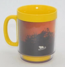Thermo Serv DeKalb Seed Corn 8 Oz Plastic Coffee Mug Winged Ear Farm Scene