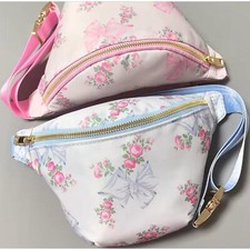 2 Pc SET!  1 BLUE  1 PINK LOVE SHACK FANCY INSPIRED Fanny Pack Coquette Shabby