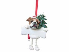 ENGLISH BULLDOG--Dangling Legs Dog Christmas Ornament by E S Pets