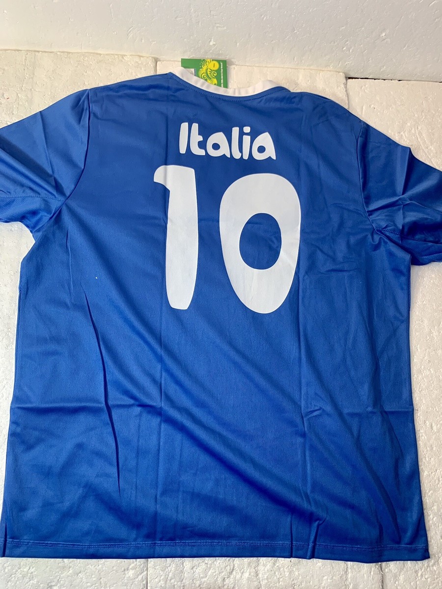 イタリア代表　シャツ　ジャージ　ウォームアップ　スーツ　2014年ワールドカップ NWT 2014 FIFA World Cup Italy Home Jersey Blue Size Mens XL
