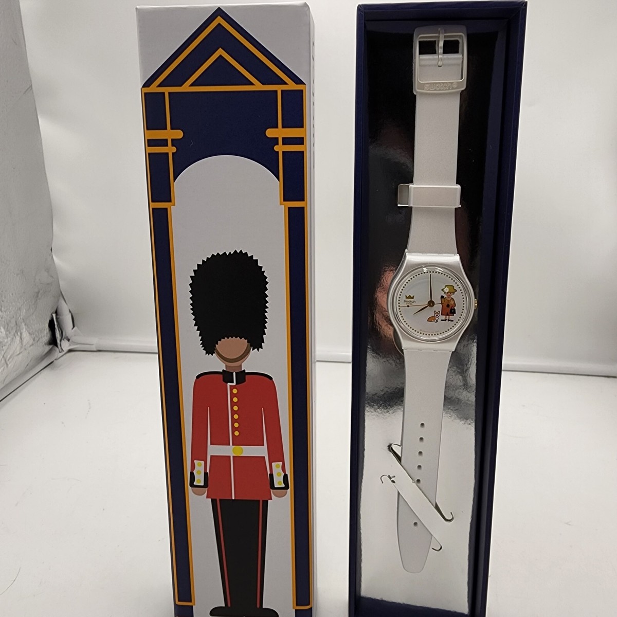 Swatch How Majestic Queen Elizabeth Watch Platinum Jubilee Swatch How Majestic Queen Elizabeth Watch Platinum Jubilee