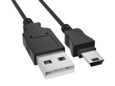 10ft USB 2.0 Type A Male to Mini 5-Pin Male Cable, 480Mbps, Black