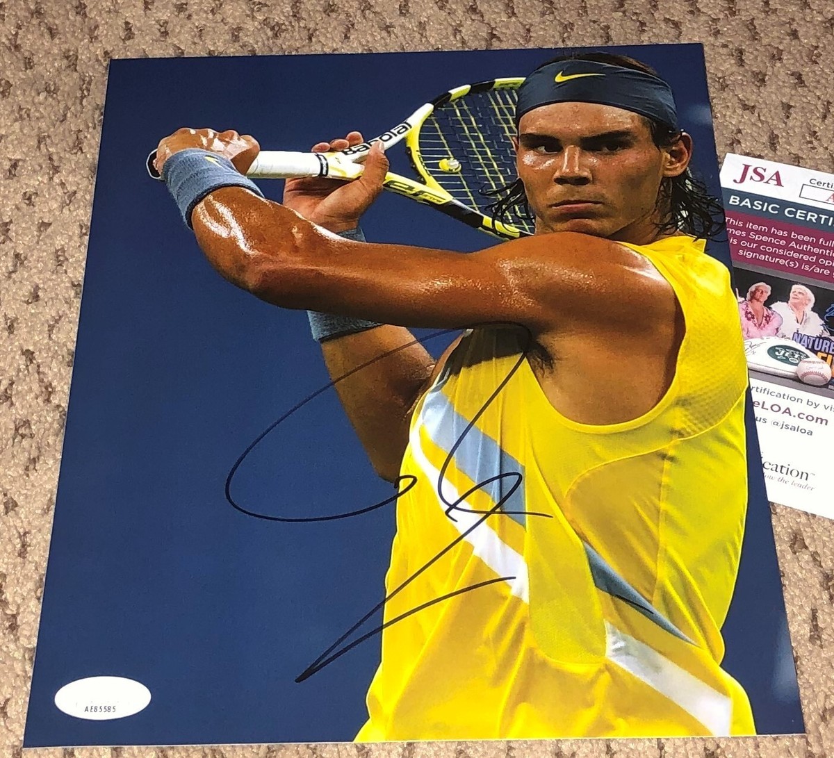 ace authentic 2008 ラファエルナダル 直筆サインカード