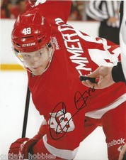 Detroit Red Wings Cory Emmerton Signed Autographed 8x10 Photo COA A