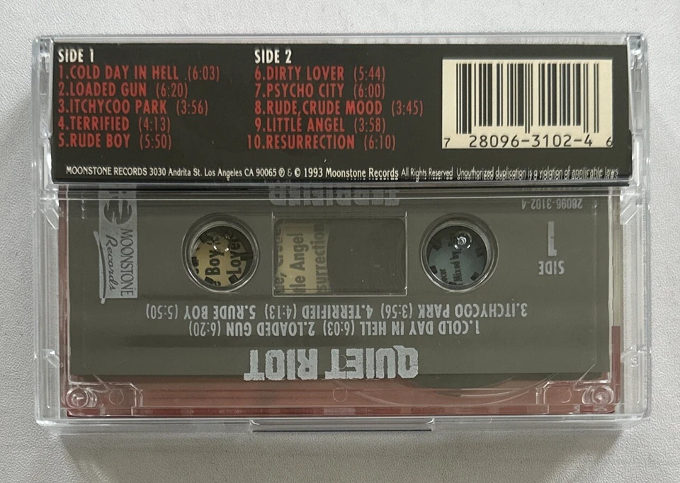 Quiet Riot Terrified Cassette Tape Rare 1993 Heavy Metal Ex / Mint Condition - Image 3 of 4