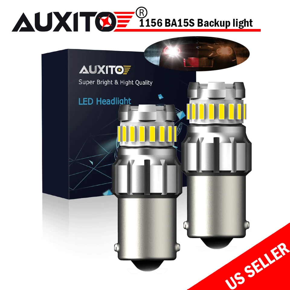 AUXITO 1156 P21W 7506 CANBUS LED Luz de Respaldo Inversa Sin Errores Blanco 6000K EOS Foto 3 de 4