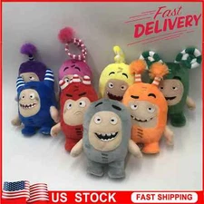 18cm Kawaii Cartoon Oddbods Plush Kid Toy Doll Soft Pogo Bubbles Jeff Slick Toy`