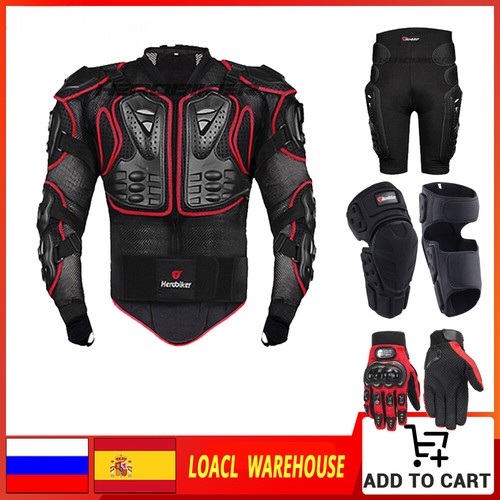 Motorcycle Jacket Full Body Armor Moto Chest Armor Motocross Racing Protective