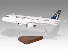 Airbus A320 Ansett Australia Starmark Desk Wood Airplane Model Large Scale 1/100