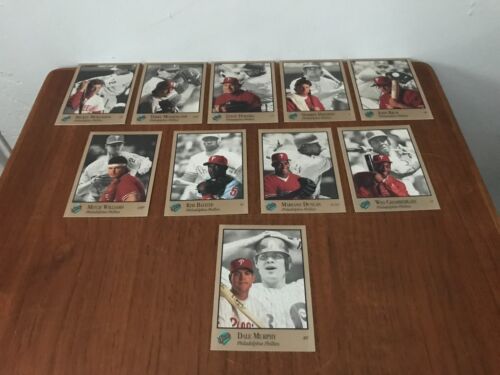 1992 Leaf Studio Philadelphia Phillies Complete Team Set Darren Daulton Kruk