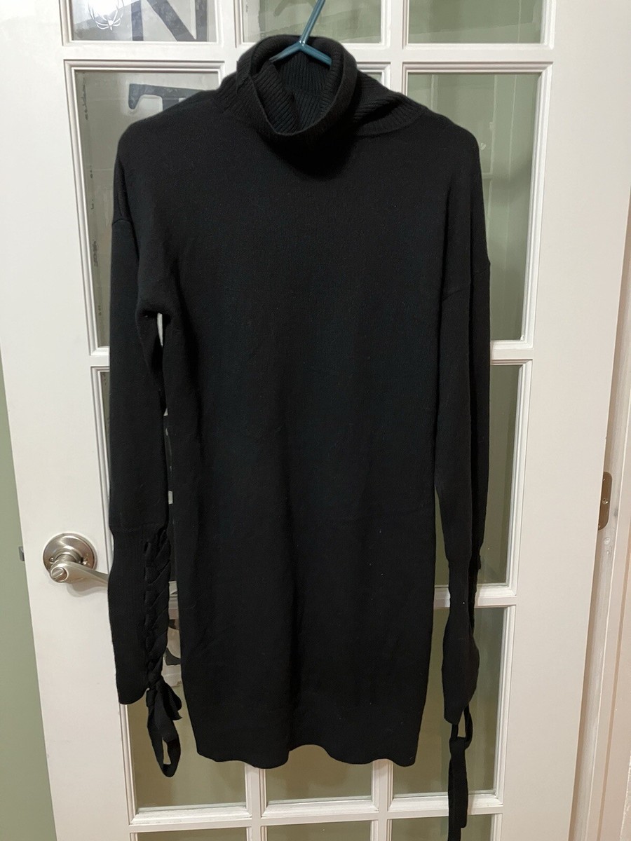 Ramy Brook Knit Dress Black Sz Small Long Sleeve | eBay