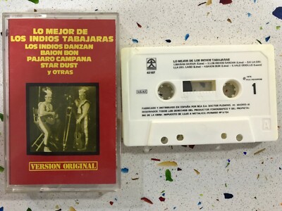 LOS INDIOS TABAJARAS CASSETTE CINTA TAPE LO MEJOR DE LOS INDIOS TABAJARAS