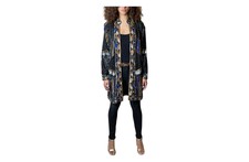 Incredible 1980's Vintage Frank Usher Beaded & Sequin Silk Jacket Uk 8 - 14
