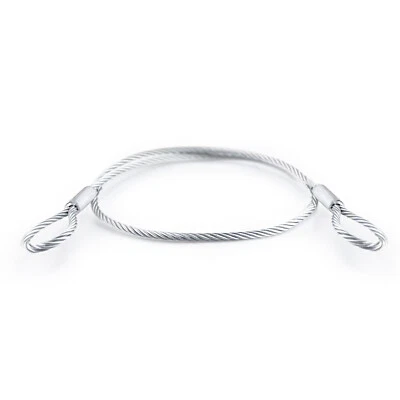 DQ-PP Schlaufenseil Öse - Öse ab 0,2 m Drahtseil verzinkt Stahlseil Seil mit Schlaufen