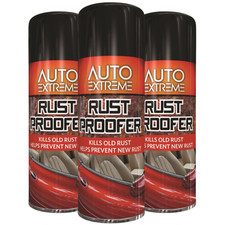 3X400ML Auto Extreme Rust Proofer Spray Aerosol Kills Old Rust Prevents Protects