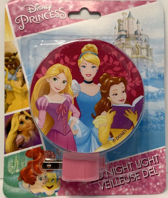 New Sealed Disney Princess Led Night Light Rapunzel Cinderella Belle