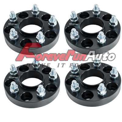 4PC 20mm 5x4.5 Black Hubcentric Wheel Spacers Adapters fits Acura Honda Accord