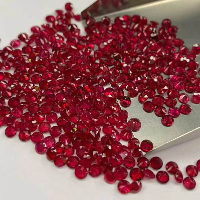 Blood Red Ruby AGL Certified Lab Grown Ruby Loose Gemstone Round Cut 0.3ct~4.3ct - Image 3 of 4
