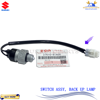 37610-81A00 Genuine Suzuki SWITCH ASSY, BACK UP LAMP 3761081A00