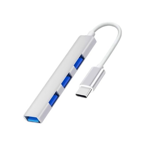 4 in 1 Aluminum USB C/USB Splitter Dongle 3xUSB2.0+1xUSB3.0 Adapter for Laptops - Picture 2 of 12