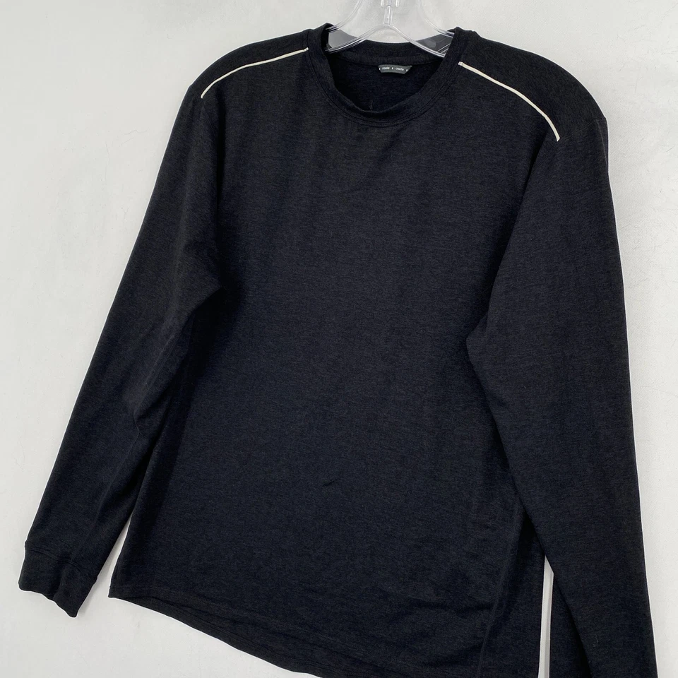 Oiselle Shirt Top Womens Size Small S Dark Gray Long Sleeve Active Athleisure - Image 4 of 4