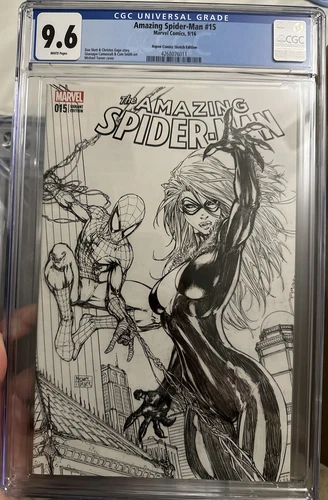 Amazing Spider-Man #15 CGC 9.6 Michael Turner Aspen Comics Sketch Variant 2016
