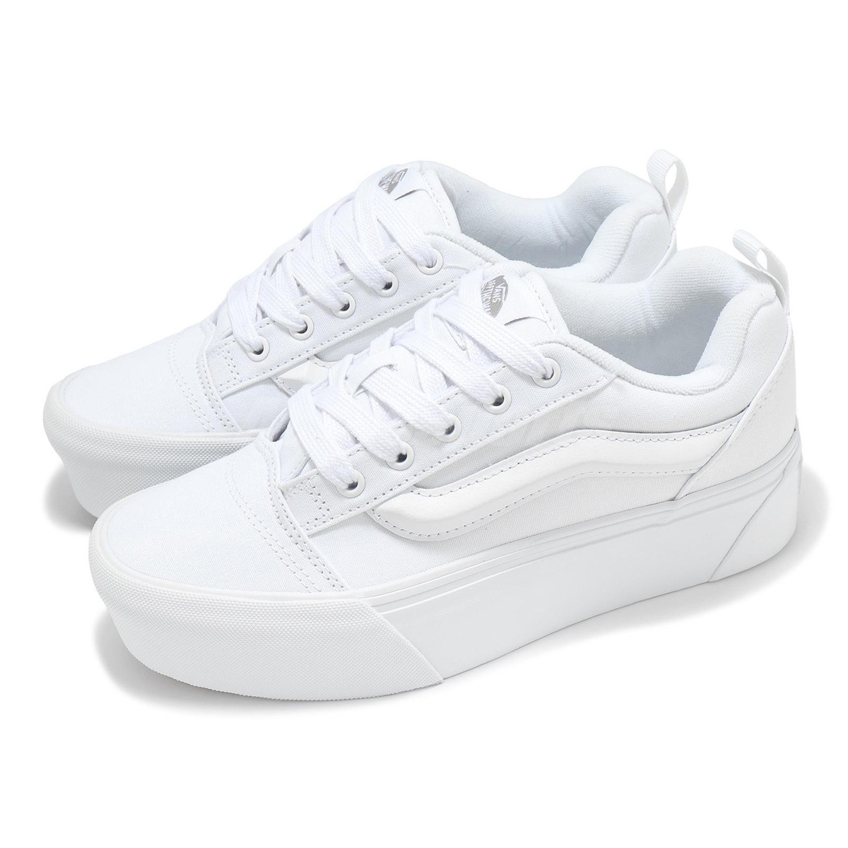 VANS★KNU STACK★厚底★TRUE WHITE Vans Knu Stack White Men Unisex Casual LifeStyle Platform