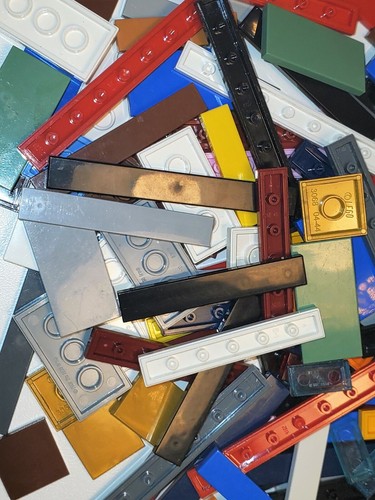 250+ Piece Lego Random Bulk Smooth Tile Lot Mix Color & Sizes - Picture 3 of 4