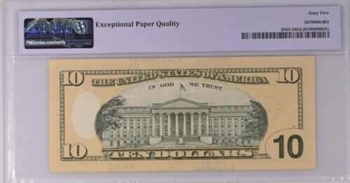 USA / FRN New Cleveland / 2045-D / 2017A $10 / PMG 65 EPQ / Green Seal - Picture 2 of 2