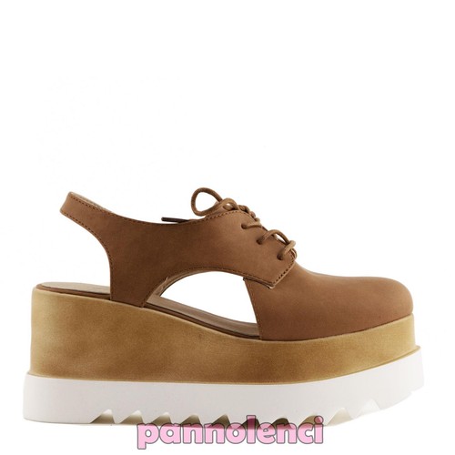 Damenschuhe Oxford Mokassins Geschnürt Keilabsätze Carrarmato Neu JH18-530 - Bild 3 von 4