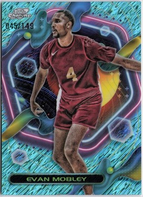 2023-24 Topps Chrome Cosmic #26 Evan Mobley Aqua Equinox Refractors #/149