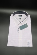 NEW MEN'S ARROW FITTED WRINKLE FREE SHIRT Desert Rose Plaid XXL 18-18.5 34/35