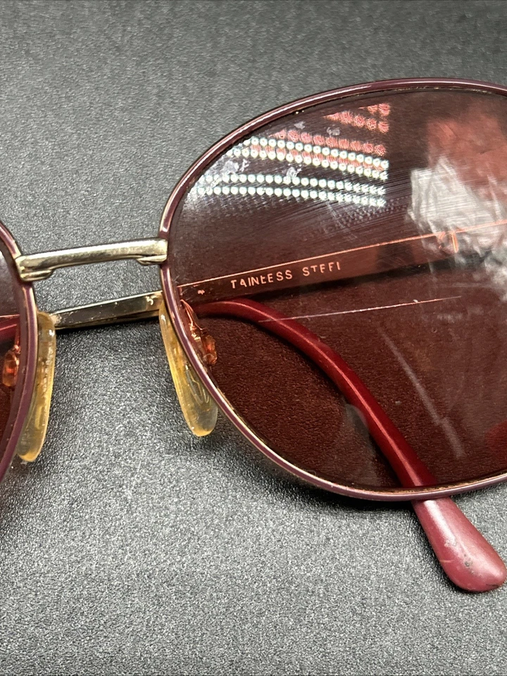 Monturas de gafas vintage para mujer años 70 tono dorado Kenmark  Foto 4 de 4