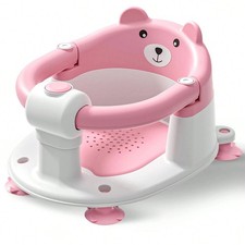 Baby Bath Seat 6 Months Up Infant Tub Chair Non Slip 4 Suction Cups Cushion
