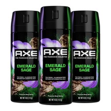 AXE Premium Deodorant Body Spray for Men Green Geranium 3 4 Ounce Pack of 3 