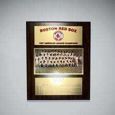 Vintage 1967 Boston Red Sox American League Champions Plaque MLB Hologram 13x16”