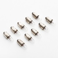 10 X 7V 0,7W 100Ma 0,1A Ba7S 7X20 / Birne Lampe / Lamp Bulb / Skalenlampen