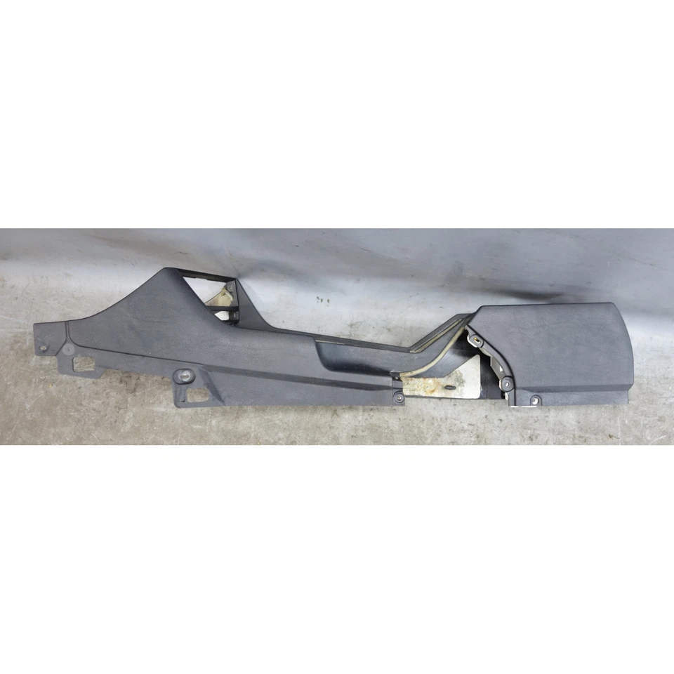 BMW E39 1997-2003 serie 5 consola central delantera reposabrazos vinilo negro OEM Foto 3 de 4