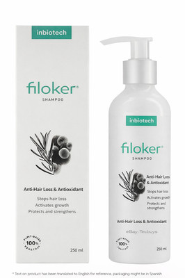 Filoker Antioxidant Shampoo 250ml Strengthening Hair Care Inbiotech New USA Ship