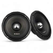Orion HCCA854NHP 8" 650W RMS High Efficiency Midrange Speakers 4-Ohm Pair 