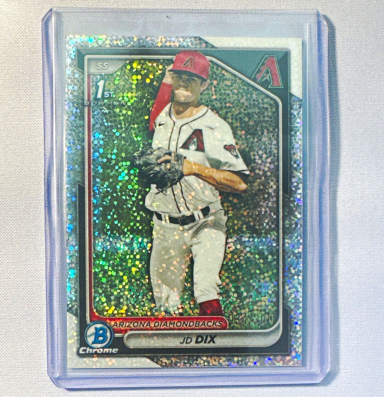 Topps 2024 Bowman Draft Chrome Sparkle Refractor JD Dix #BDC-35 /200 RC