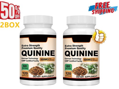 Quinine Capsules 500mg By Buporai - Supports Leg Cramps, Stomach & Immune Health