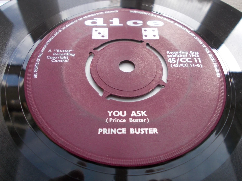 PRINCE BUSTER - BLACK HEAD CHINAMAN 7'' DICE 1963 EXCELLENT - Image 2 of 2