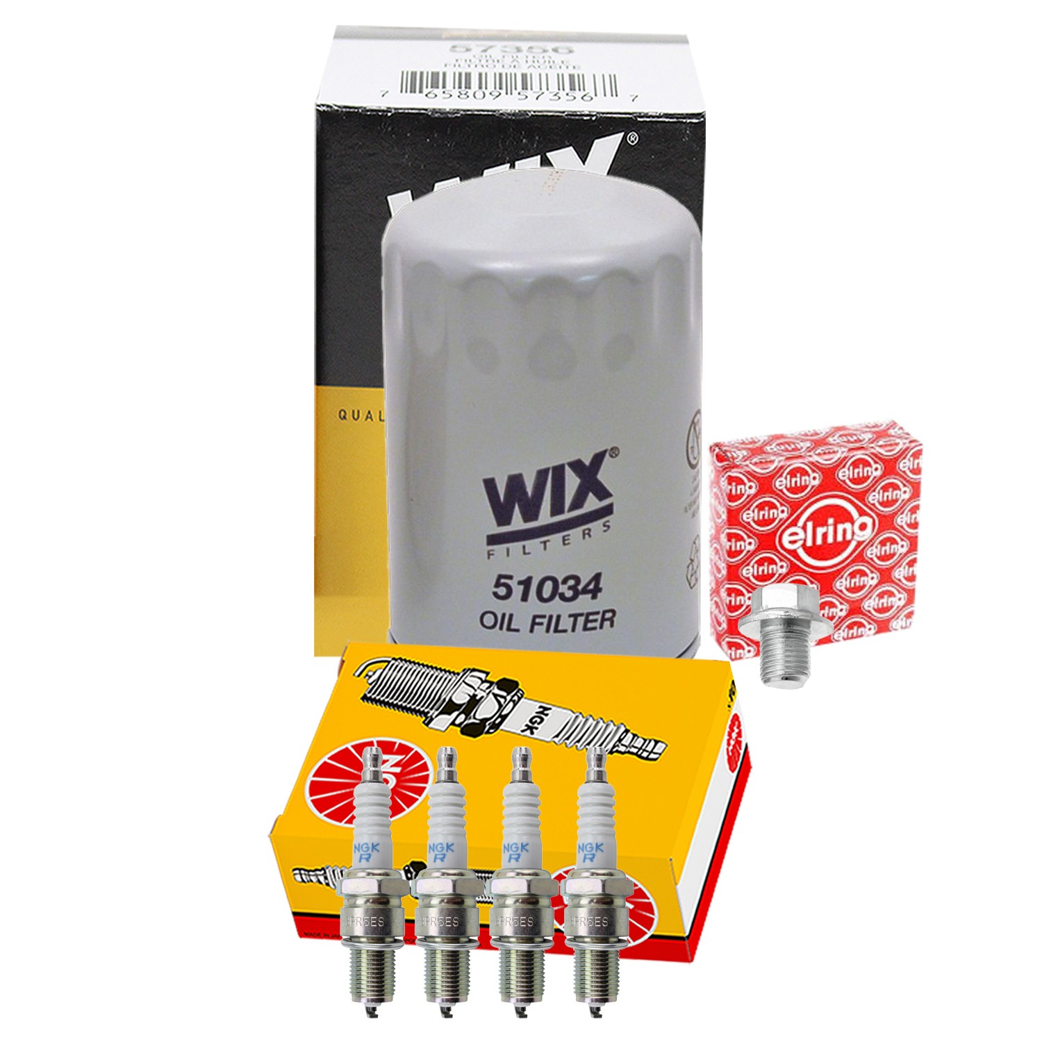 Wix Engine Oil Filter  NGK 4 Standard Spark Plugs kit for Corolla 1.2L L4 OHV