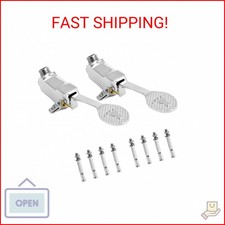QWORK Foot Pedal Valve for Faucet, 2 Pack Floor Mounted Singe Foot Pedal Water V