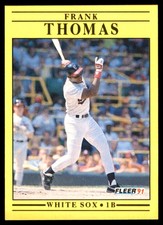Frank Thomas 1991 Fleer #138 White Sox MLB READ FREE SHIPPING AutographDen