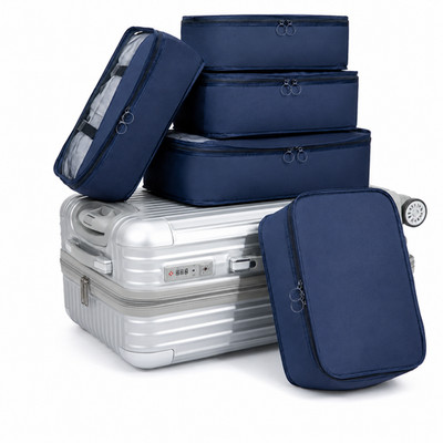 5 Packwürfel Reise Organizer Set Koffer Gepäck Kleidung Aufbewahrung Reißverschlusstaschen