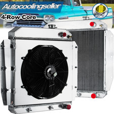 4-row Radiatorshroud16 Fan Fits 1955-1959 Chevy Truck Pickup Ls Engine Swap